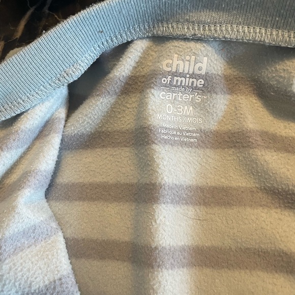 Stripped Carters fleece one piece - Picture 4 of 4